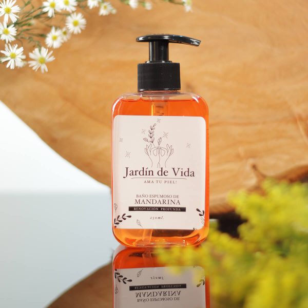 baño espumoso de mandarina